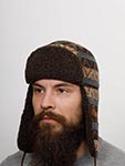 Шапка STETSON арт. 9290901 BOMBER CAP ETHNIC JACQUARD (синий / бежевый / красный)